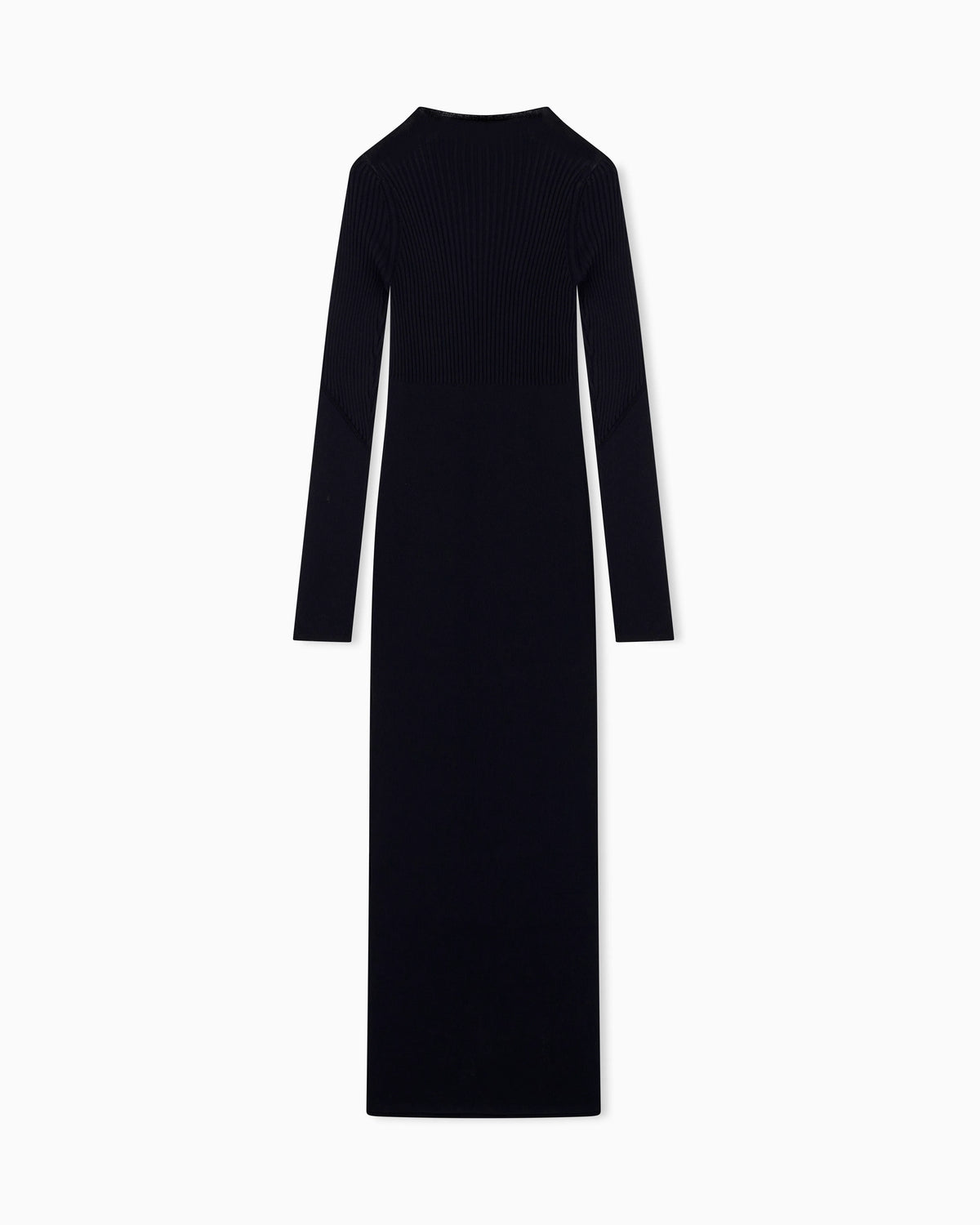 slim fit dress knitted in recycled viscose