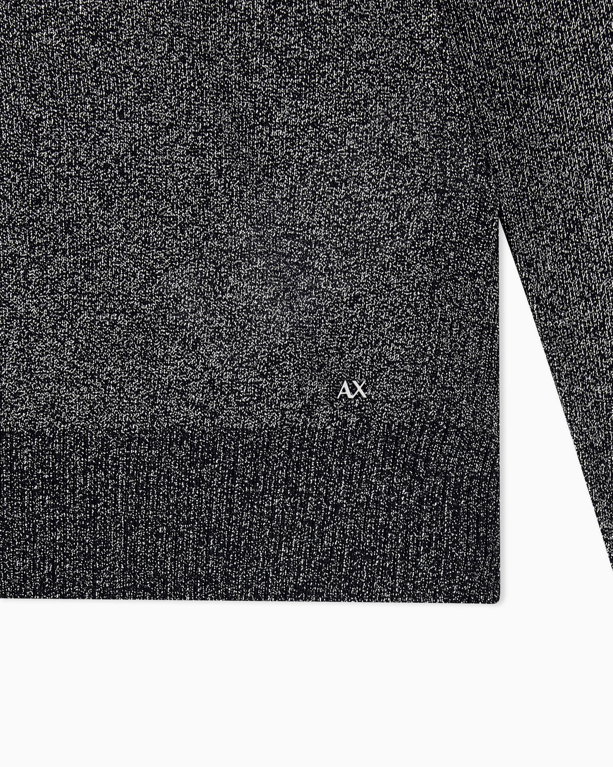 regular fit pullover metallic knitted viscose