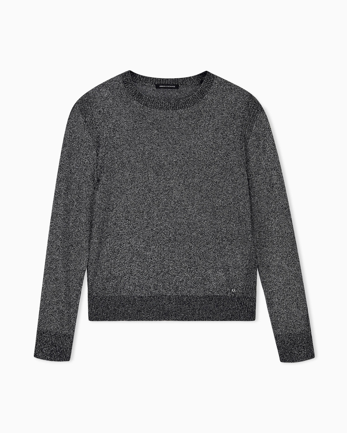 regular fit pullover metallic knitted viscose