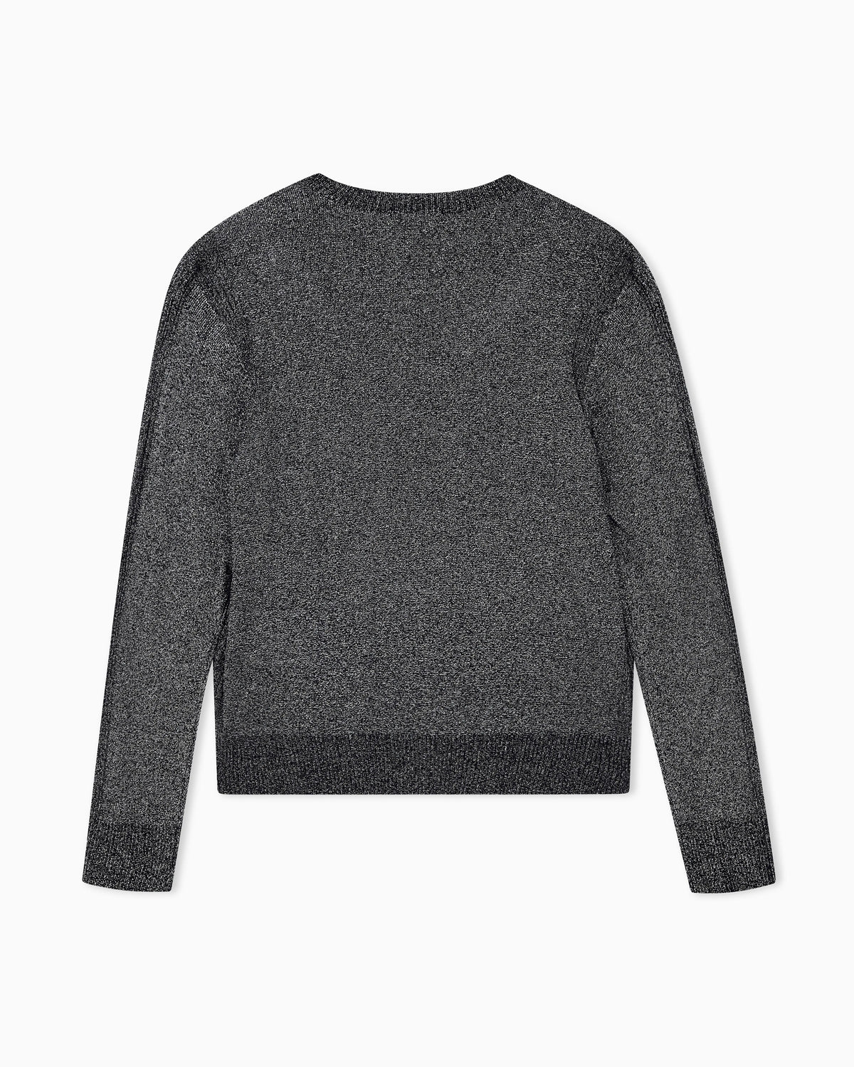 regular fit pullover metallic knitted viscose