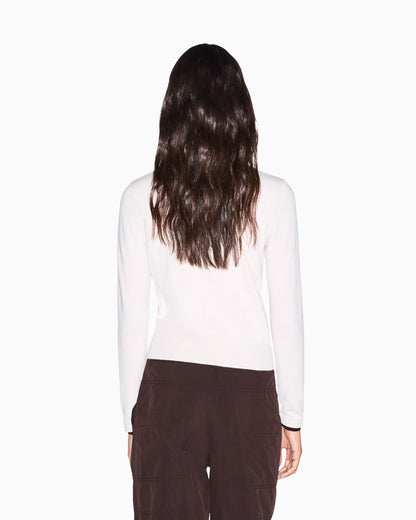 regular fit pullover knitted viscose and cashmere