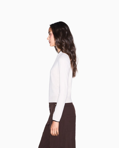 regular fit pullover knitted viscose and cashmere