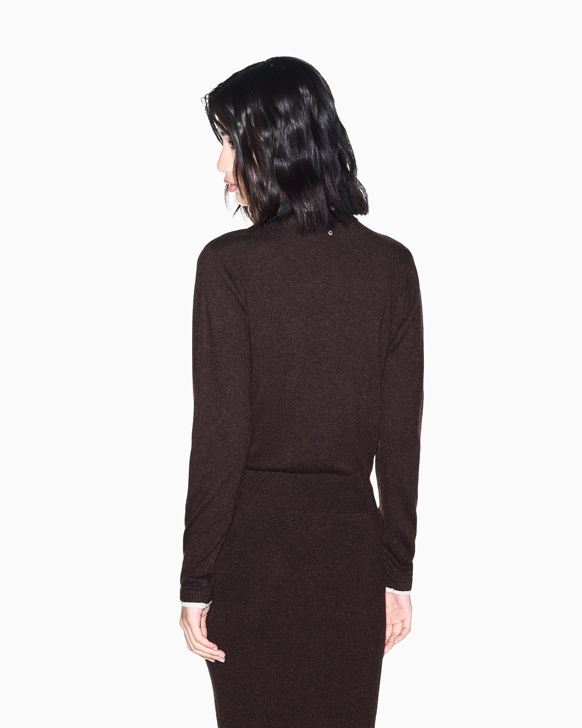 regular fit pullover knitted viscose and cashmere