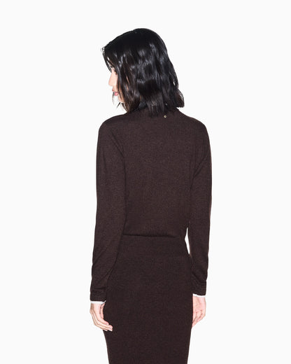 regular fit pullover knitted viscose and cashmere