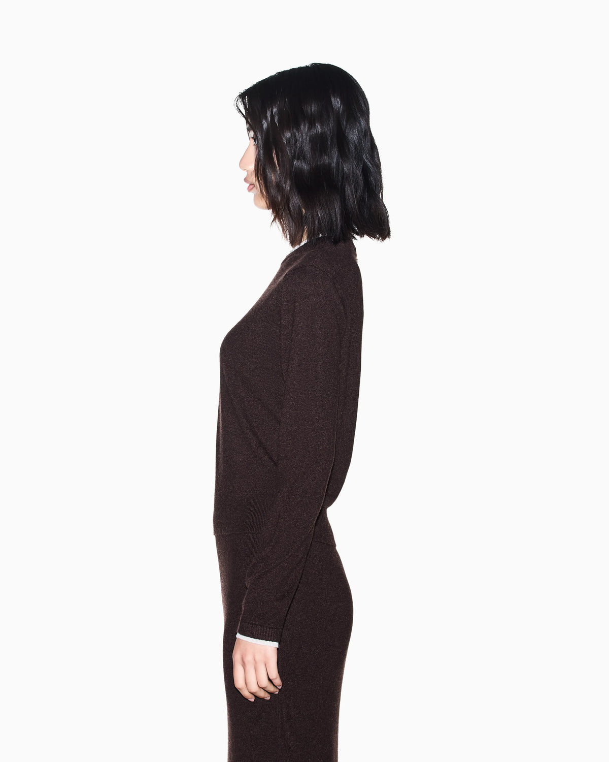 regular fit pullover knitted viscose and cashmere