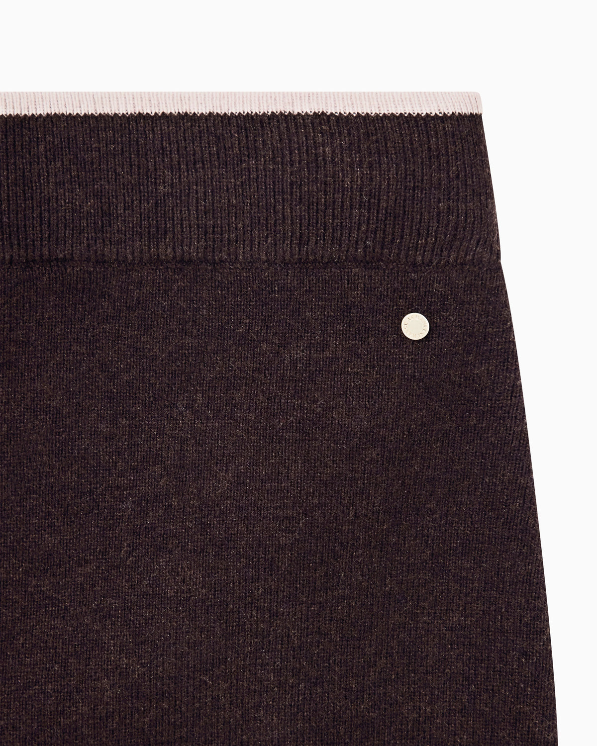 Skirt slim-fit knitted in viscose wool and cashmere