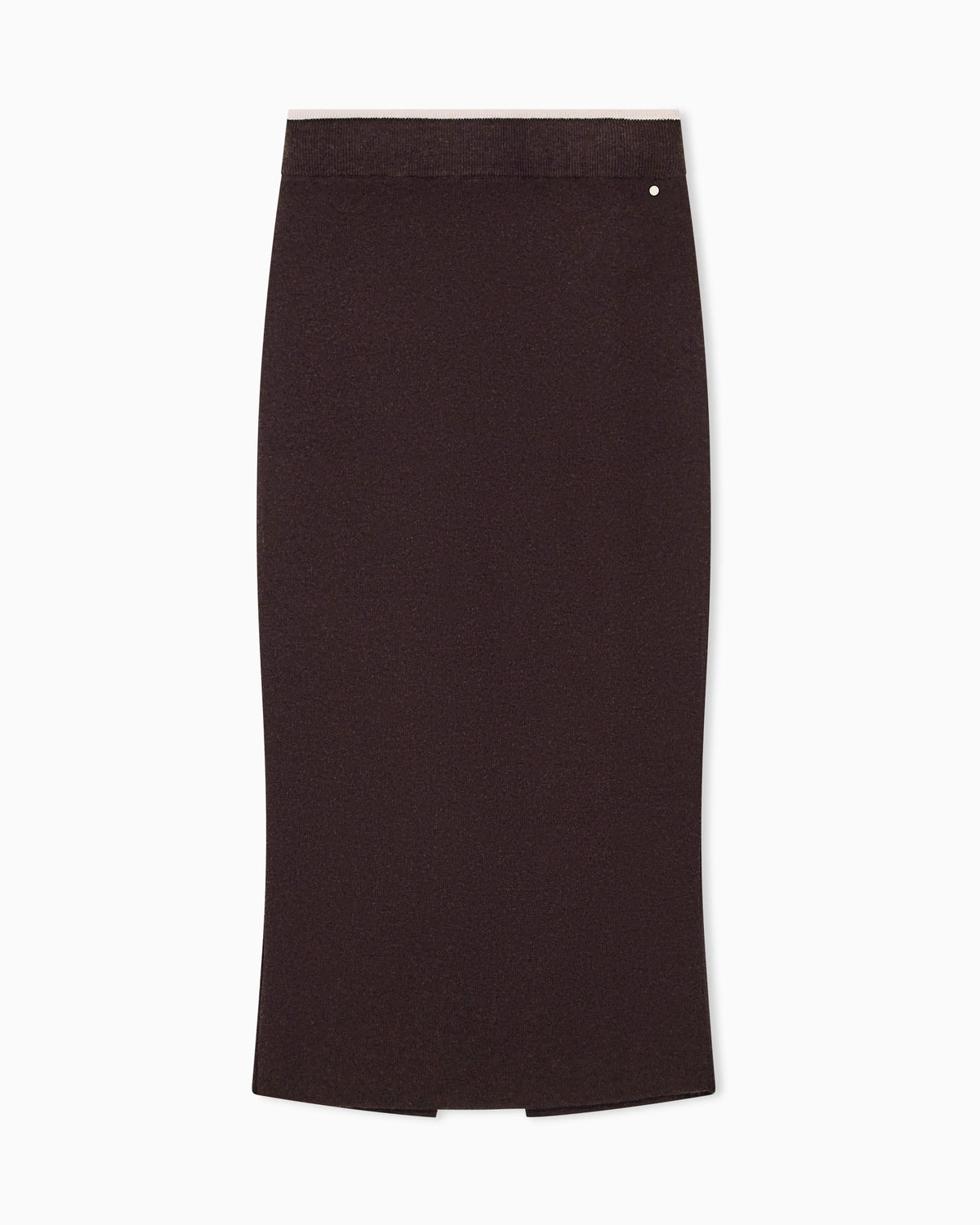 Skirt slim-fit knitted in viscose wool and cashmere