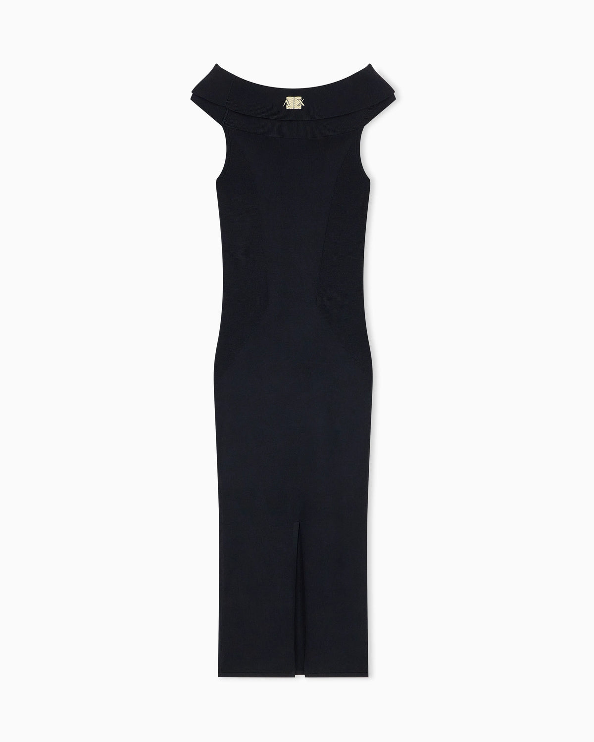 slim fit dress in knitted recycled viscose