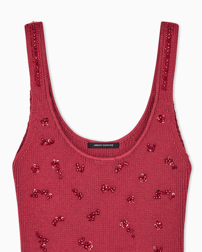 slim fit dress knitted viscose blend