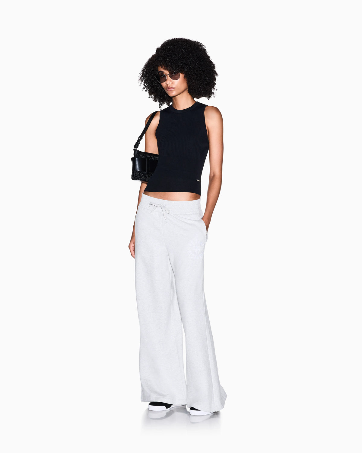 relaxed trouser in cotton French terry