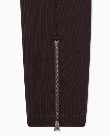 Slim-fit leggings in recycled heavy rib jersey