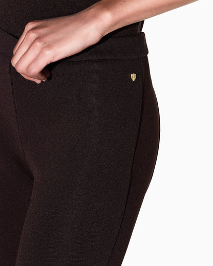 Slim-fit leggings in recycled heavy rib jersey