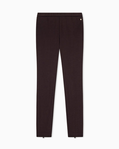 Slim-fit leggings in recycled heavy rib jersey