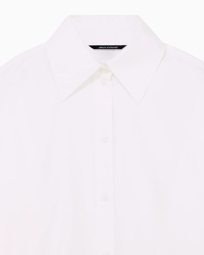 oversized fit shirt in organic cotton poplin