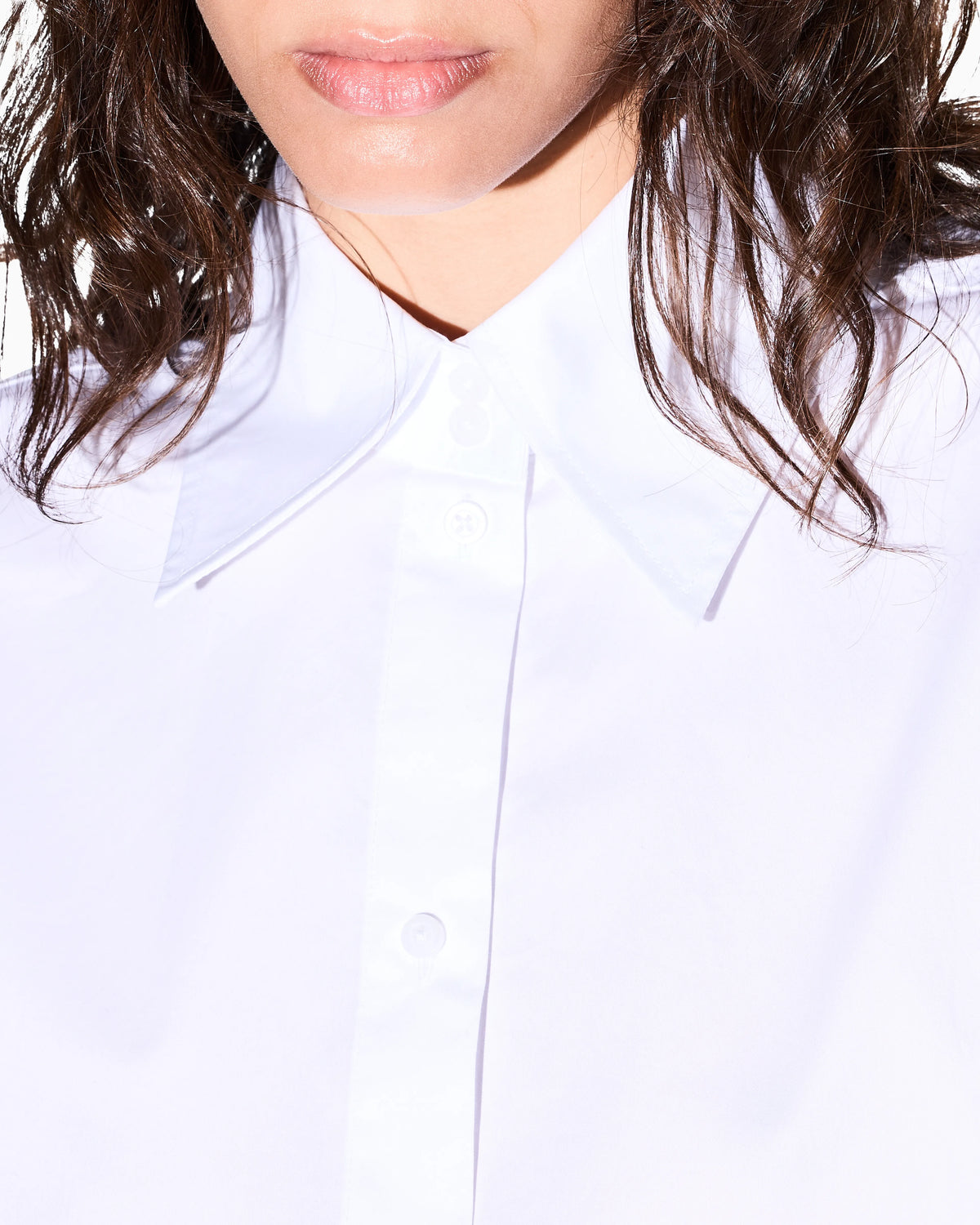 oversized fit shirt in organic cotton poplin