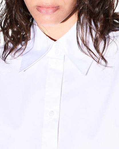 oversized fit shirt in organic cotton poplin