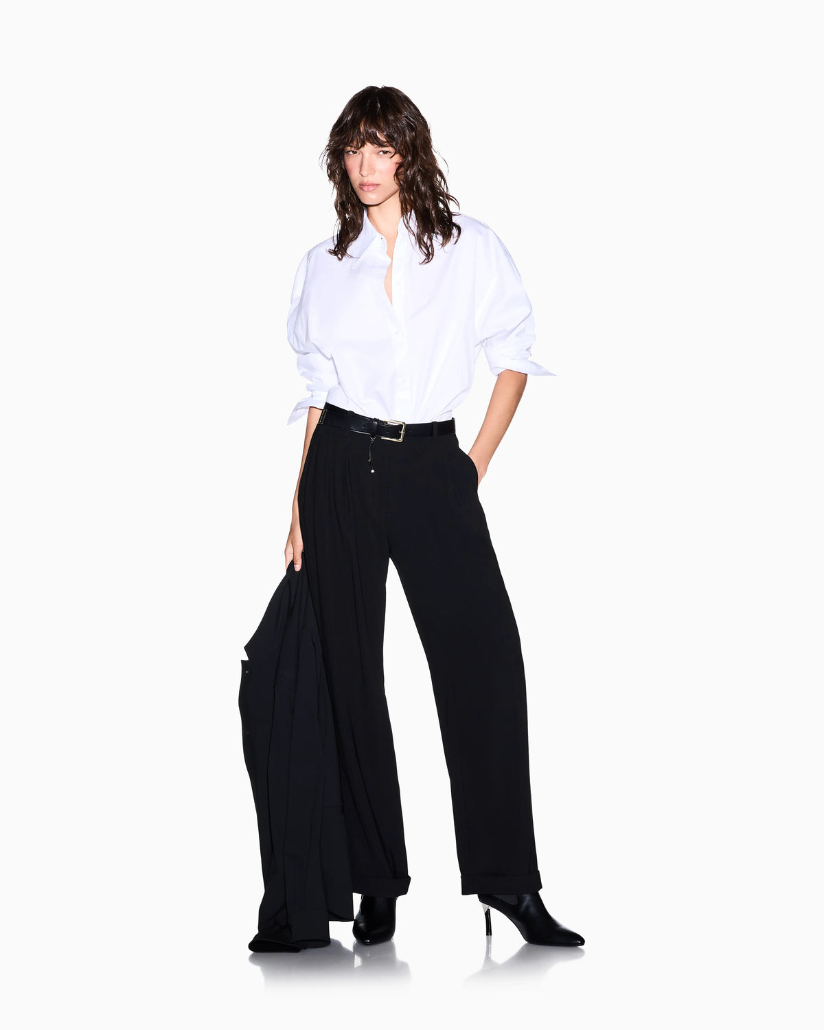 oversized fit shirt in organic cotton poplin