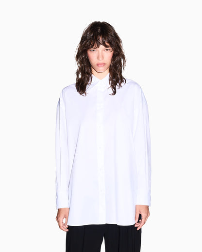 oversized fit shirt in organic cotton poplin