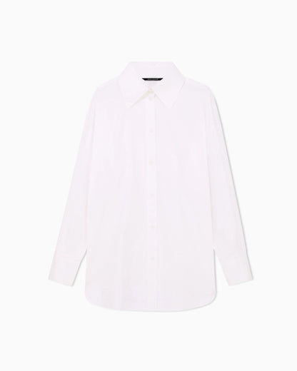 oversized fit shirt in organic cotton poplin