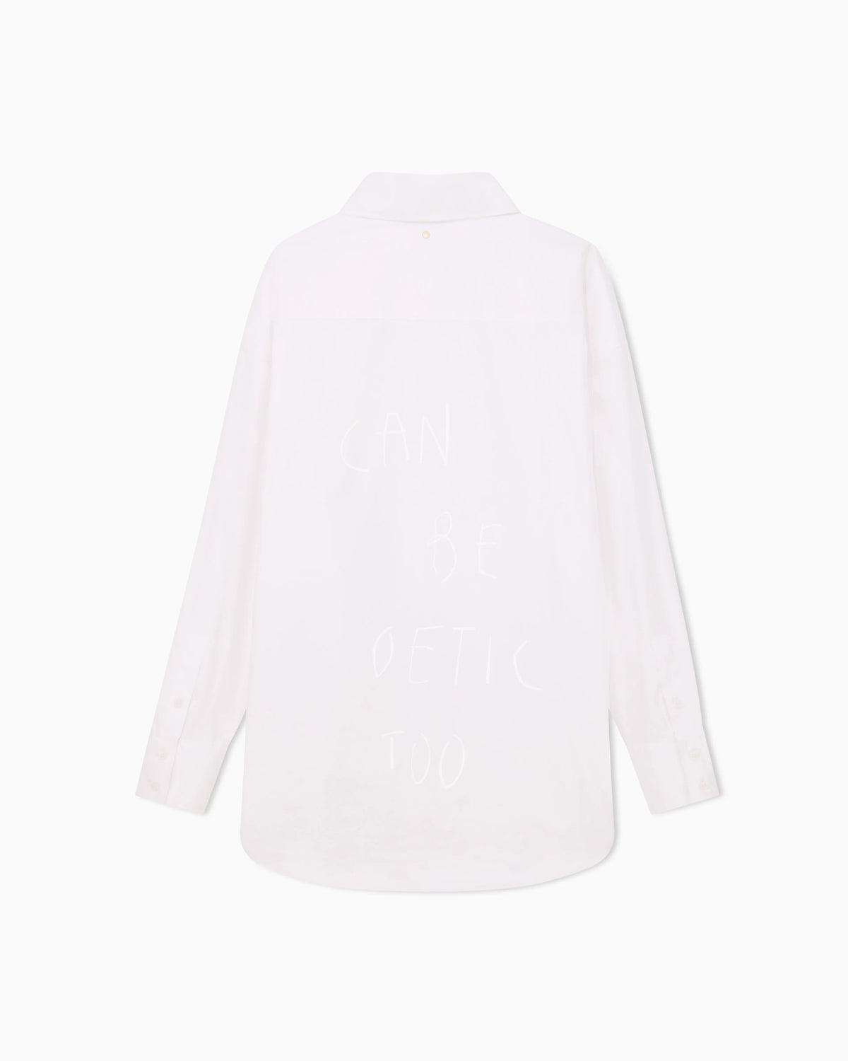 oversized fit shirt in organic cotton poplin
