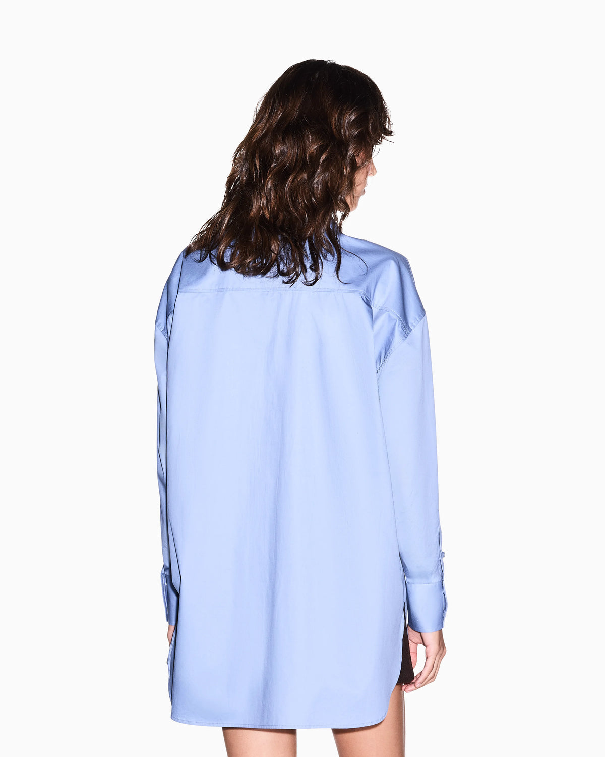 oversized fit shirt in organic cotton poplin