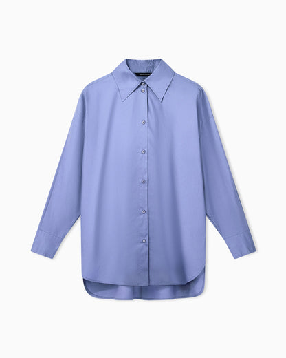 oversized fit shirt in organic cotton poplin