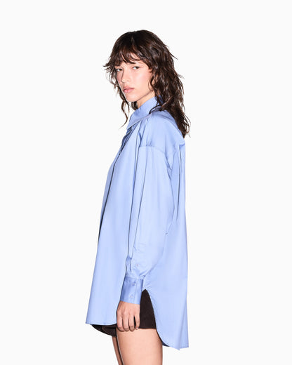 oversized fit shirt in organic cotton poplin