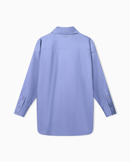 oversized fit shirt in organic cotton poplin