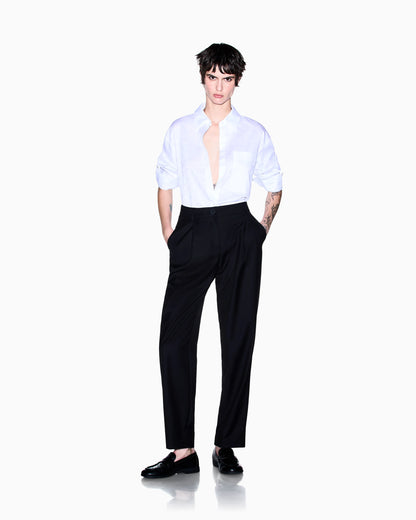 regular fit shirt in cotton jacquard