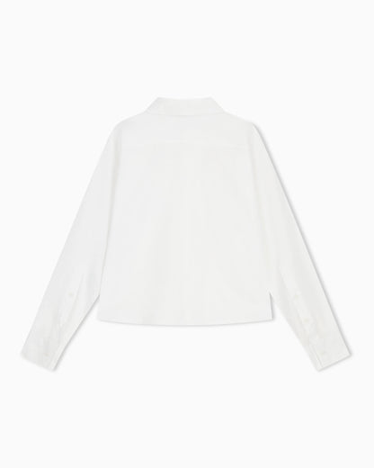 regular fit shirt in cotton jacquard