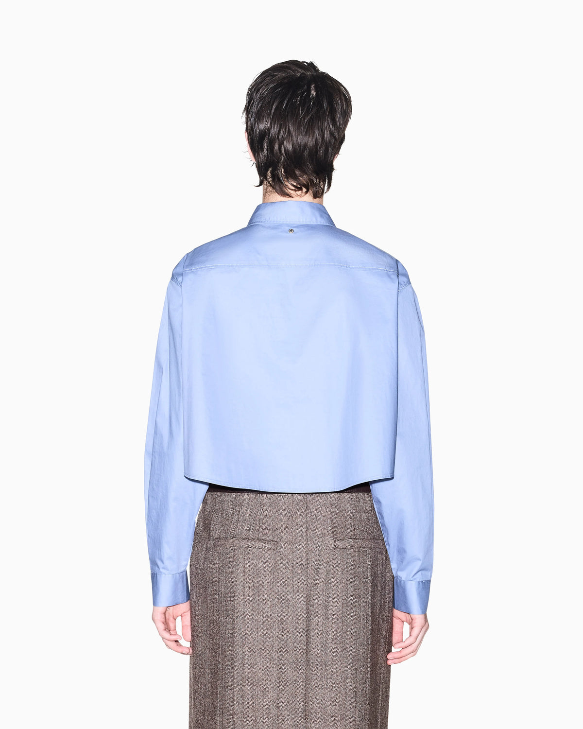 regular fit shirt in organic cotton popeline