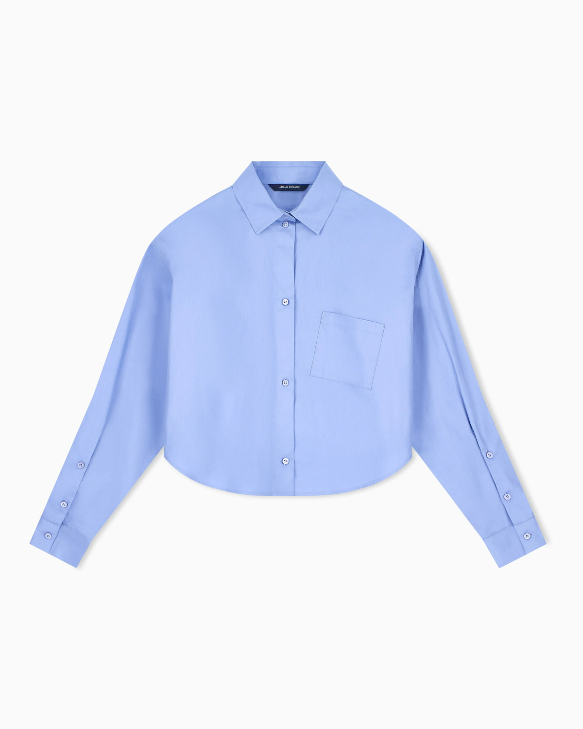 regular fit shirt in organic cotton popeline