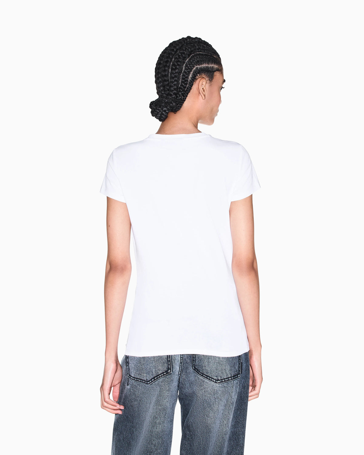 slim fit t-shirt in organic cotton stretch jersey