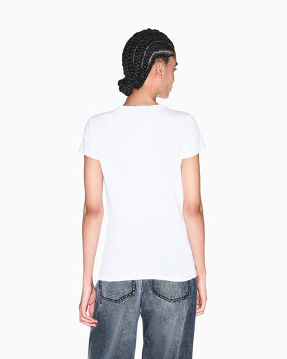 slim fit t-shirt in organic cotton stretch jersey