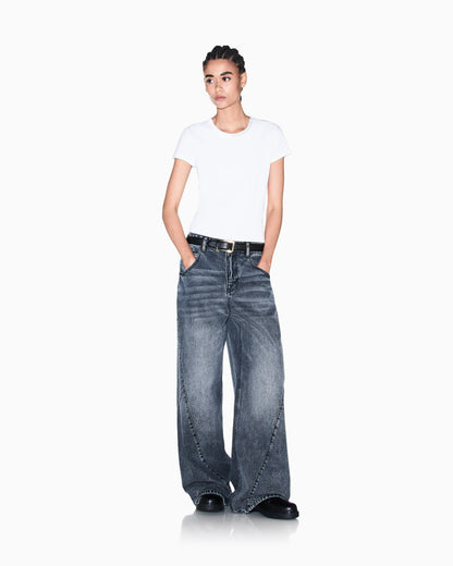 slim fit t-shirt in organic cotton stretch jersey