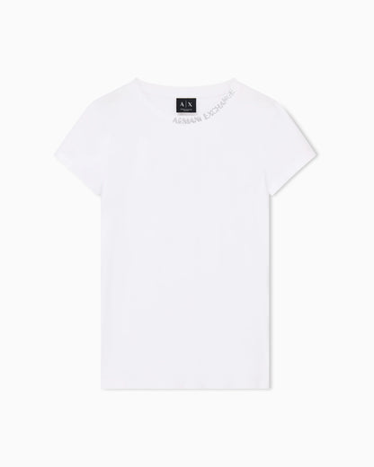 slim fit t-shirt in organic cotton stretch jersey