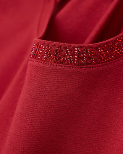 slim fit t-shirt in organic cotton stretch jersey