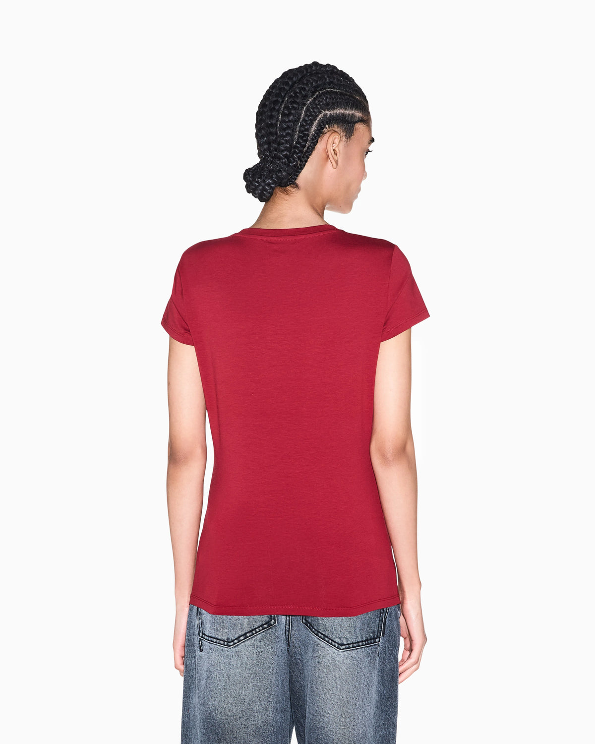 slim fit t-shirt in organic cotton stretch jersey