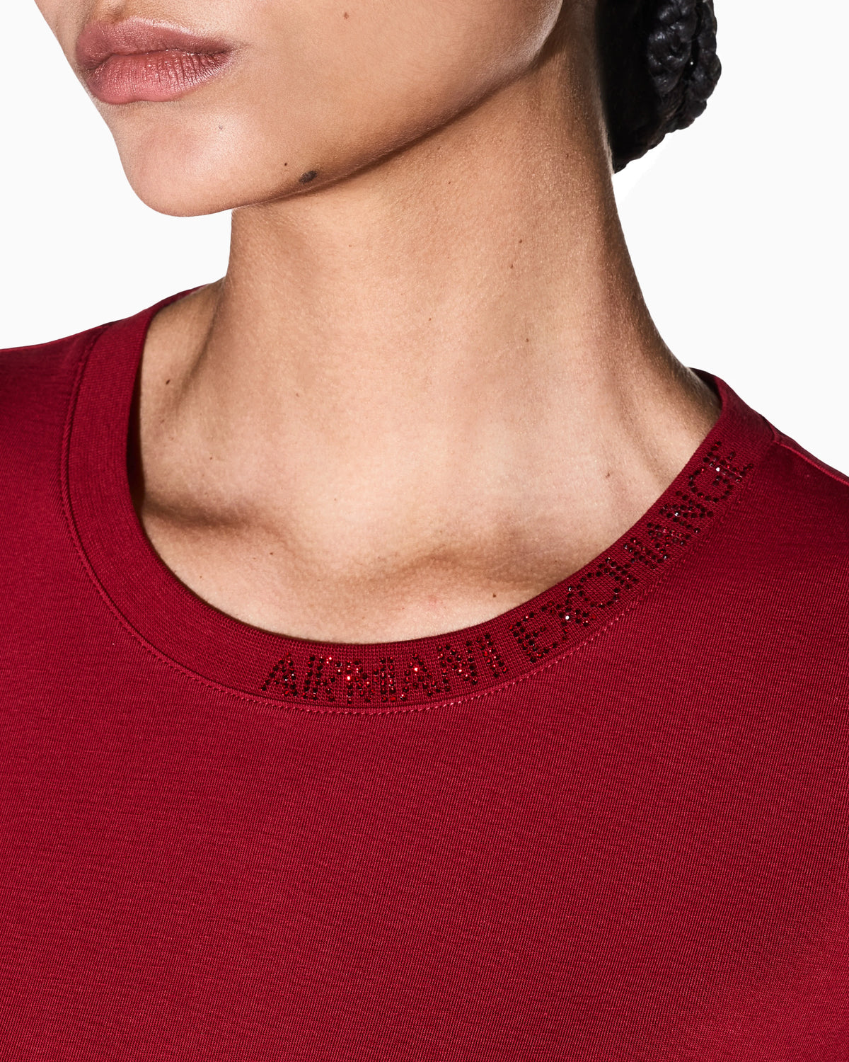 slim fit t-shirt in organic cotton stretch jersey