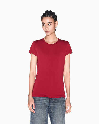 slim fit t-shirt in organic cotton stretch jersey