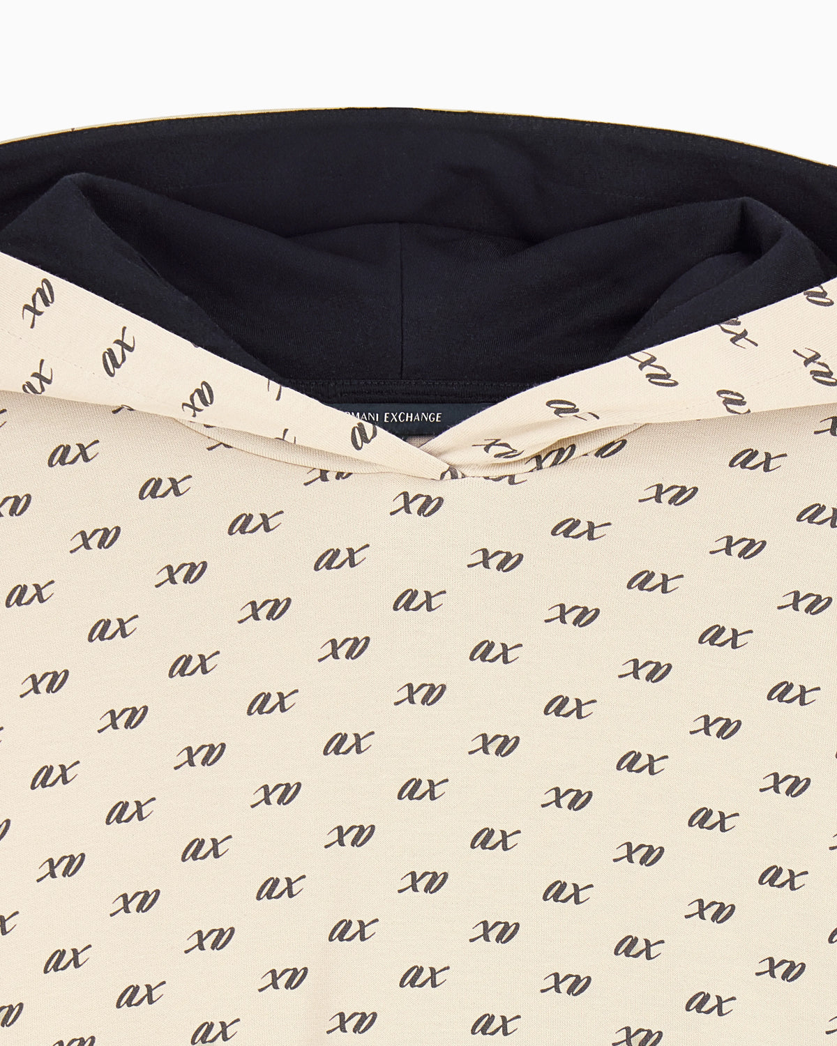 sweatshirt in organic cotton with allover print