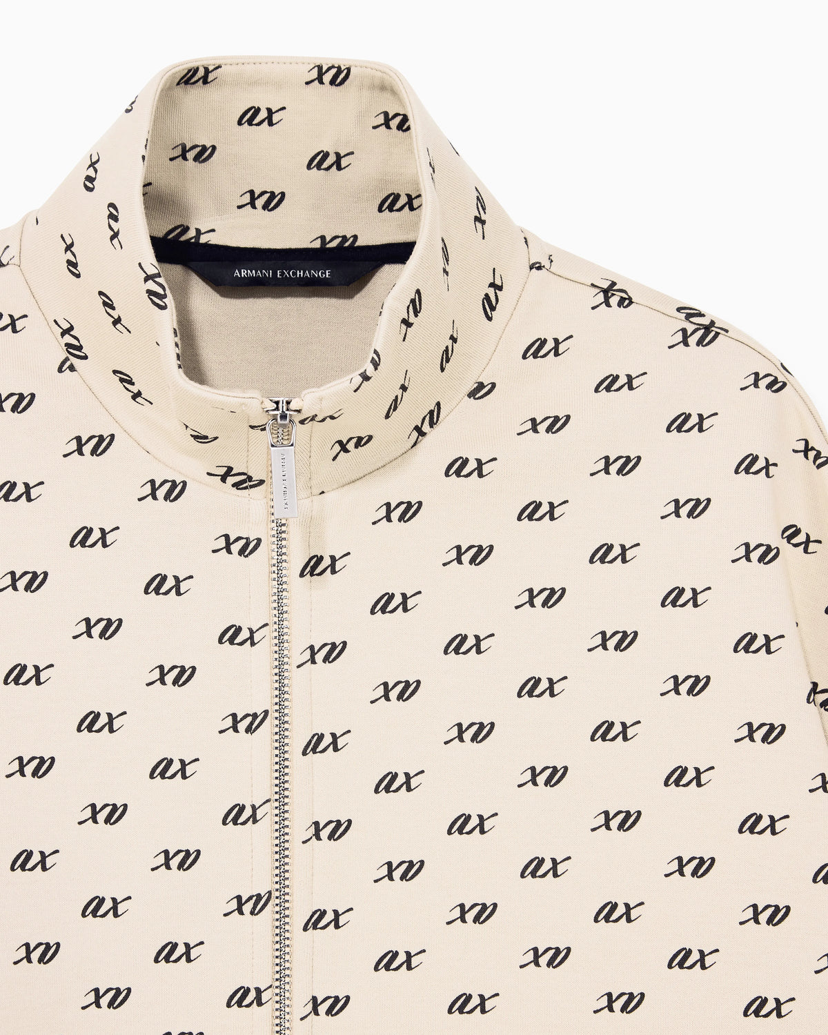 sweatshirt in organic cotton with allover print