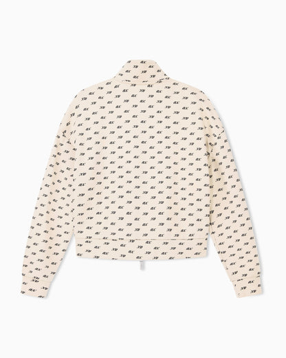 sweatshirt in organic cotton with allover print