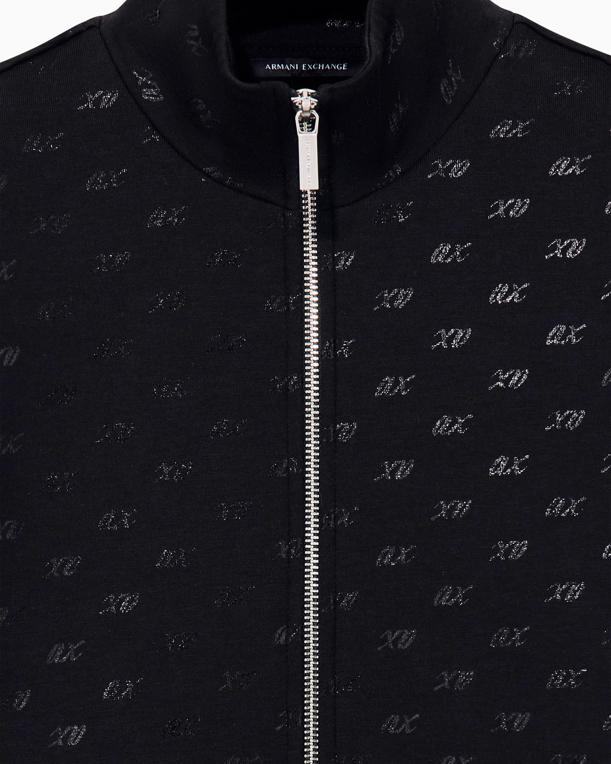 sweatshirt in organic cotton with allover print