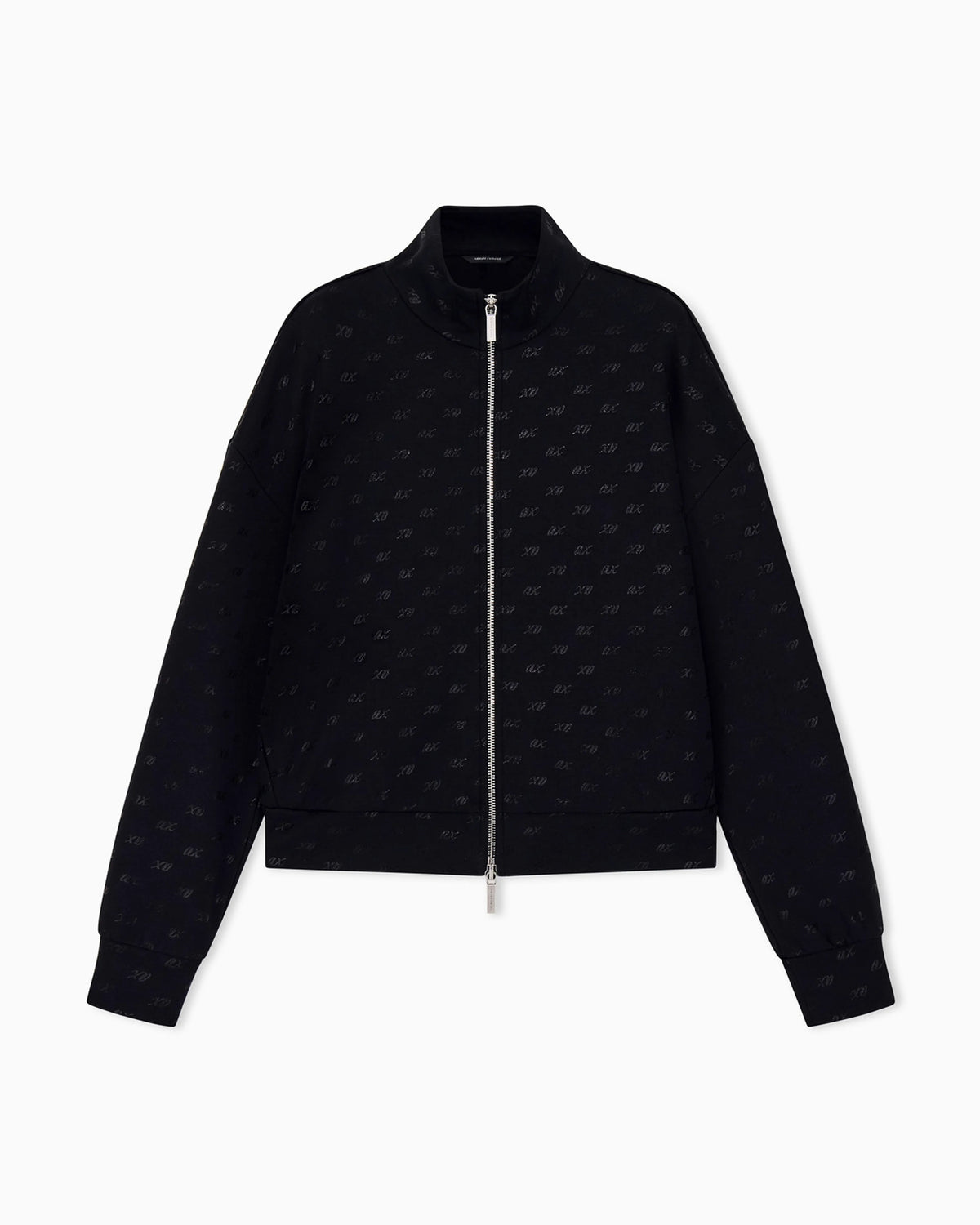 sweatshirt in organic cotton with allover print