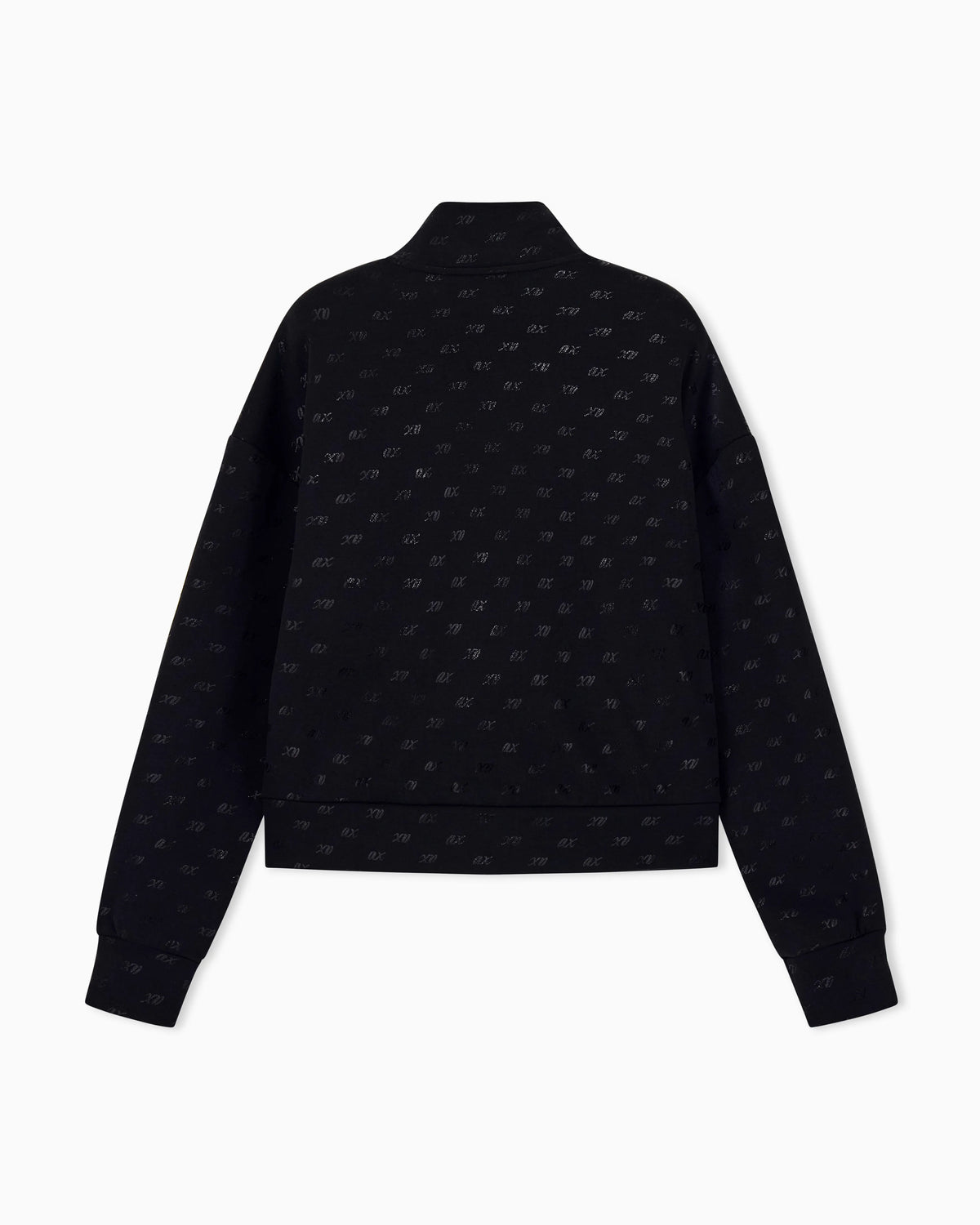 sweatshirt in organic cotton with allover print