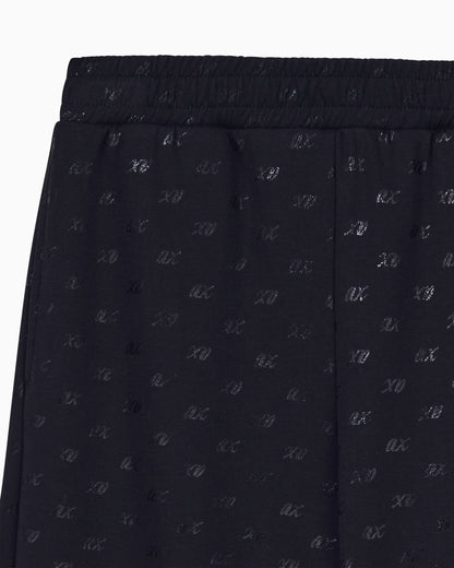 regular fit trousers in organic cotton with allover print