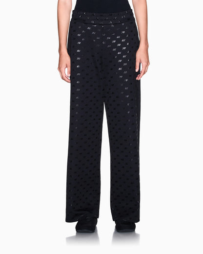 regular fit trousers in organic cotton with allover print