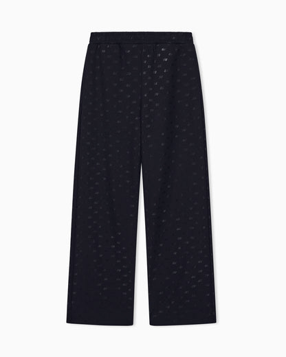regular fit trousers in organic cotton with allover print