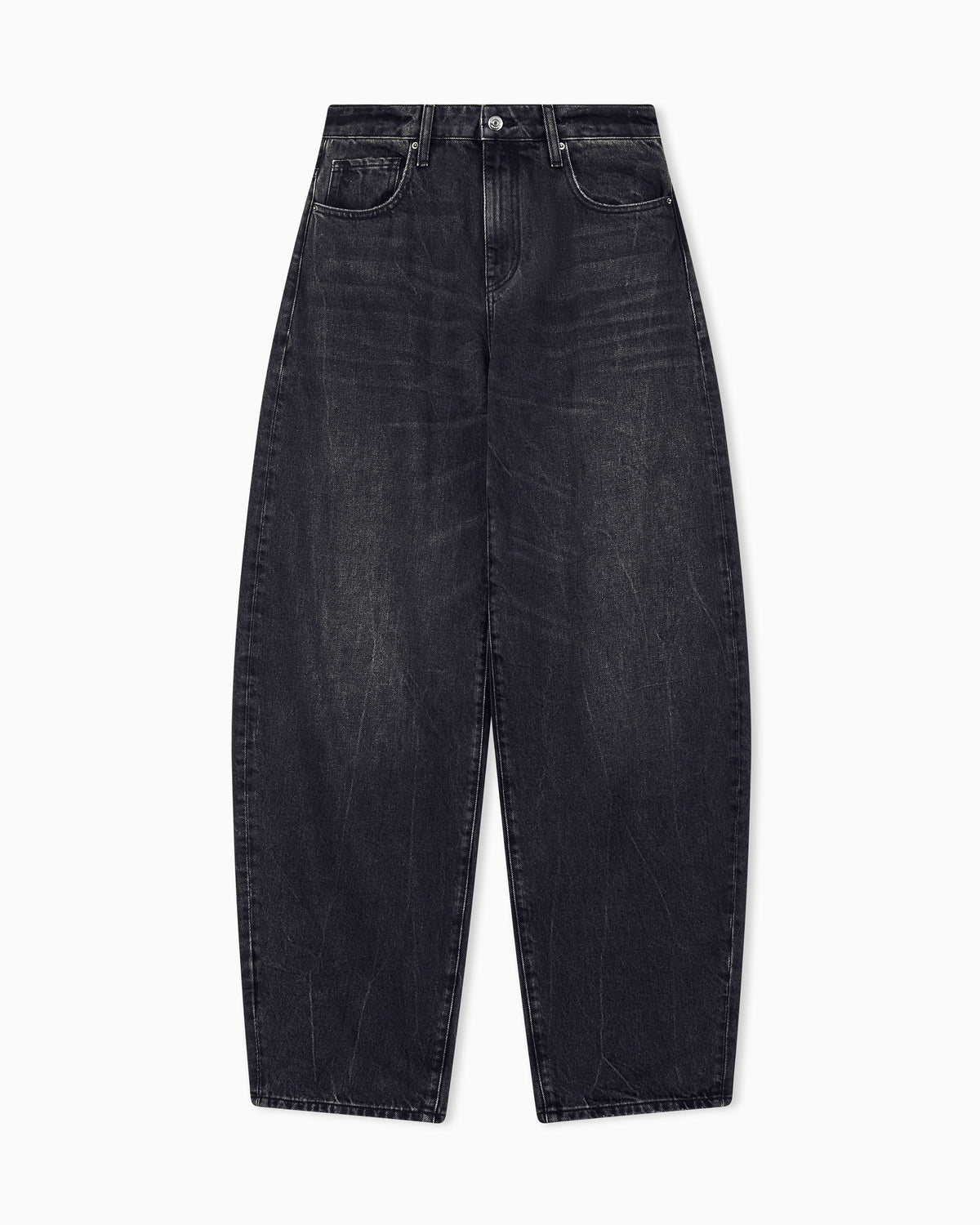 oversized fit 5 pockets denim pant in rigid cotton